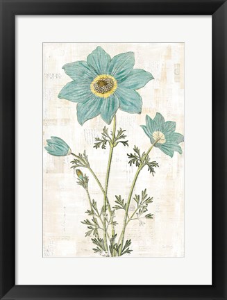 Framed Bloemen Boek VII Print