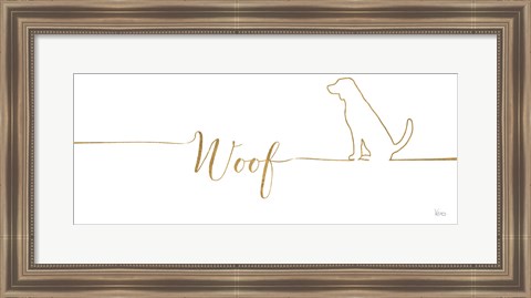 Framed Underlined Dogs IV Print