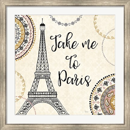 Framed Romance in Paris I Print