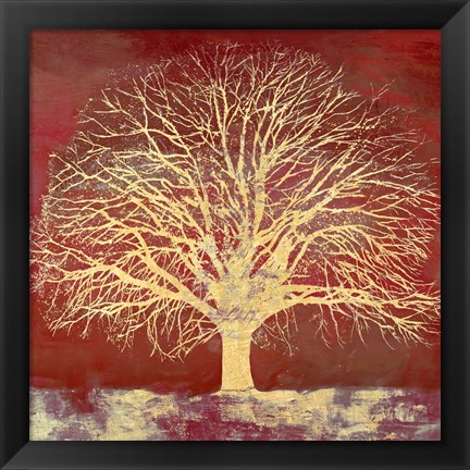 Framed Crimson Oak Print