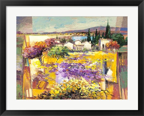 Framed Estate Mediterranea Print