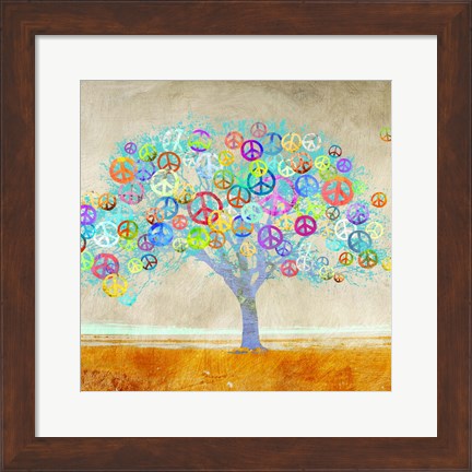 Framed Tree of Peace (detail) Print