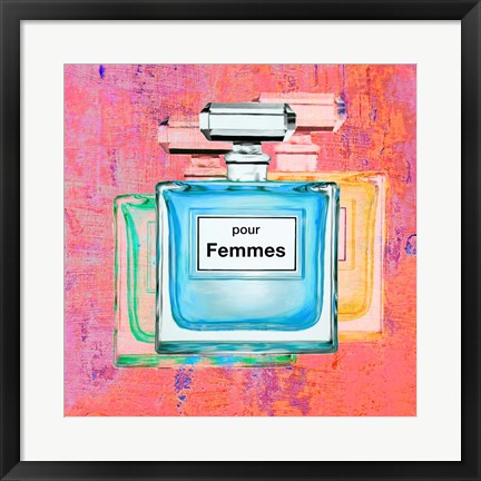 Framed Pour Femmes III Print