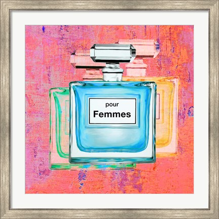 Framed Pour Femmes III Print