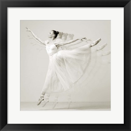 Framed Leaping Beauty (detail) Print