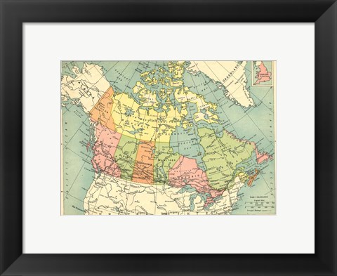 Framed Dominion Of Canada Print