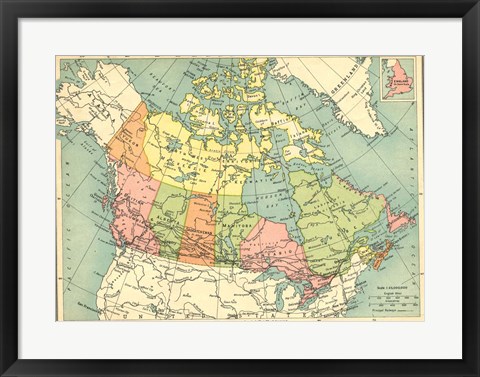 Framed Dominion Of Canada Print