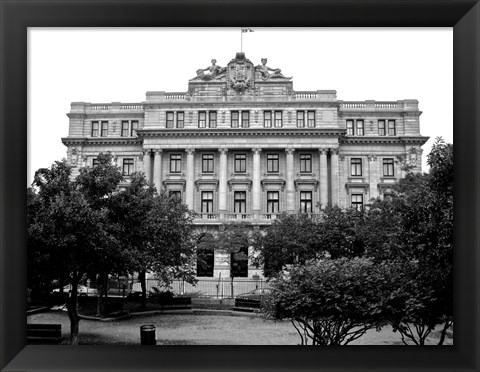 Framed Gilles Hocquart Building Montreal Print