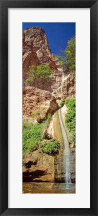 Framed Waterfall, Paradise Canyon, Grand Canyon National Park, Arizona Print