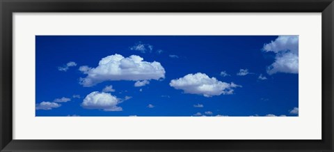 Framed Low angle view of Clouds in the Blue Sky, White Sands, New Mexico Print