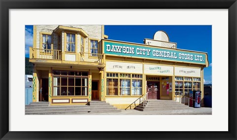 Framed Facade of a General Store, Dawson, Yukon Territory, Canada Print