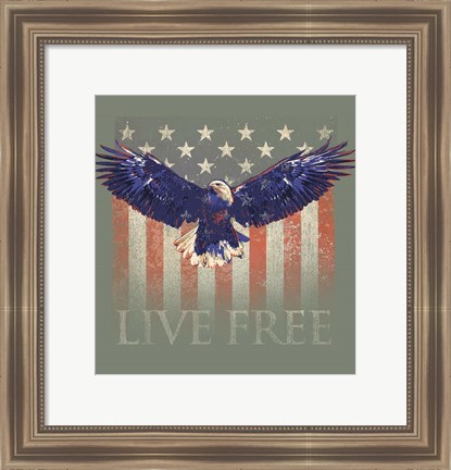 Framed Live Free Print