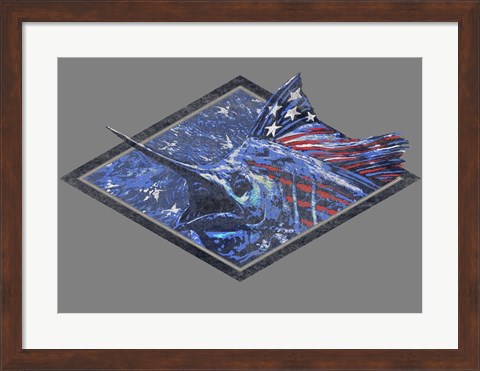 Framed Swordfish Print