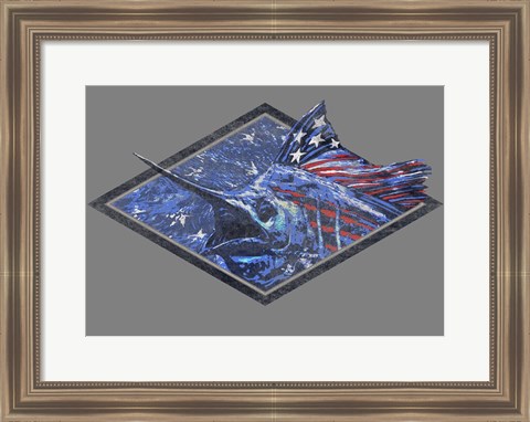 Framed Swordfish Print