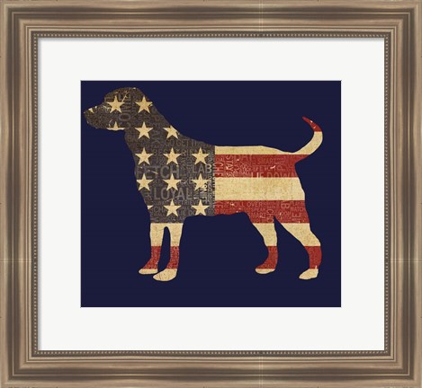 Framed American Dog Print