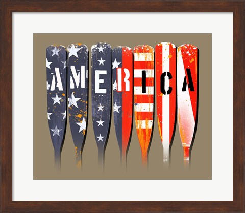 Framed America - Oars Print