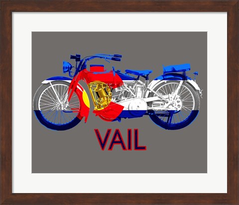 Framed Colorado Motorcycle Print