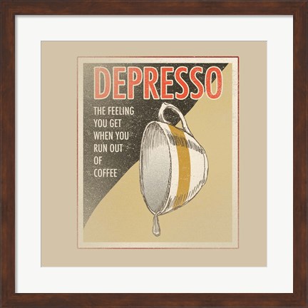 Framed Depresso Print