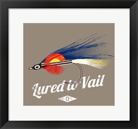 Framed Lured to Vail Print