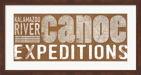 Framed Canoe Expeditions Print