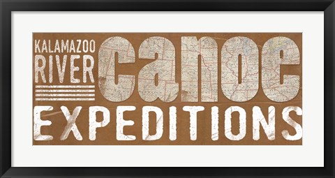 Framed Canoe Expeditions Print