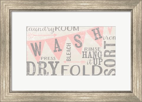 Framed Vintage Laundry Room Print