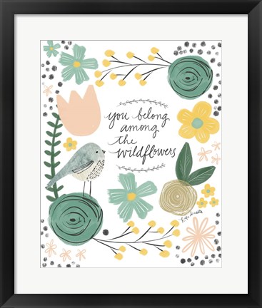 Framed Among the Wildflowers Print