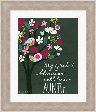 Framed Auntie Print