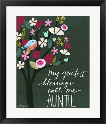 Framed Auntie Print