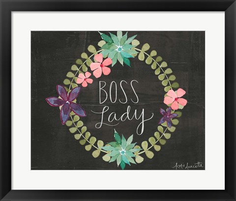 Framed Boss Lady Print