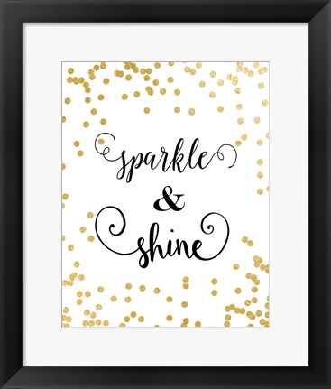 Framed Sparkle &amp; Shine Print