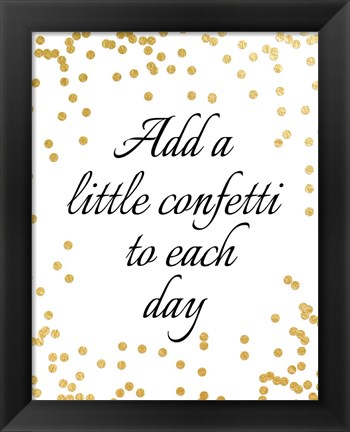 Framed Add a Little Confetti Print