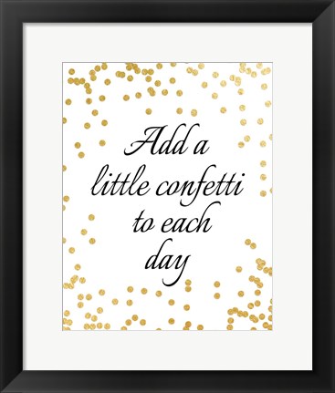 Framed Add a Little Confetti Print