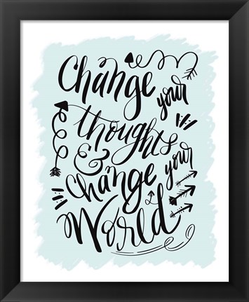 Framed Change Your World Print