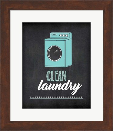 Framed Clean Laundry Print