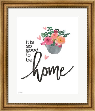 Framed Home (Colorful Flowers) Print