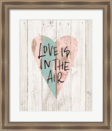 Framed Love in the Air Print