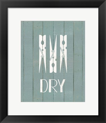 Framed Wash House Dry Print