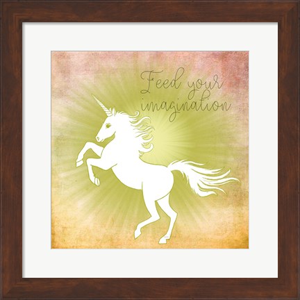 Framed Feed Your Imagination Print