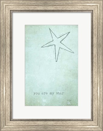 Framed You Are My Star Print