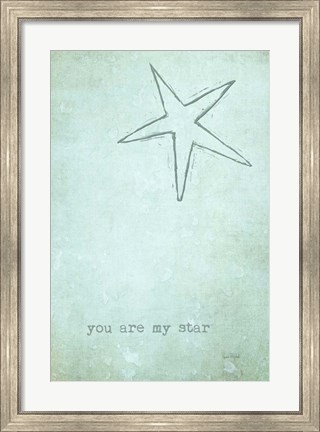 Framed You Are My Star Print