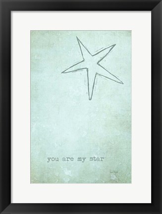 Framed You Are My Star Print