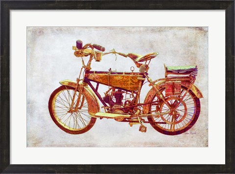 Framed Vintage Motorcycle Print