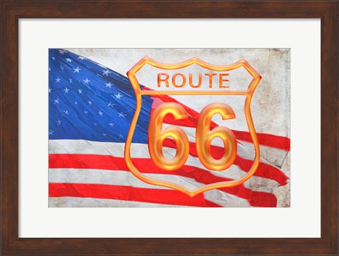 Framed Route 66 Print