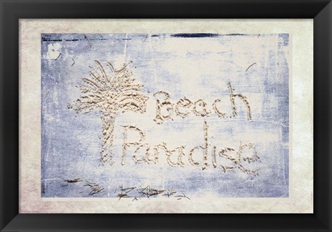 Framed Beach Paradise Print