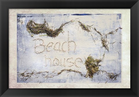 Framed Beach House Print