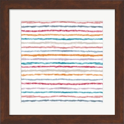 Framed Impressionist Lines Print