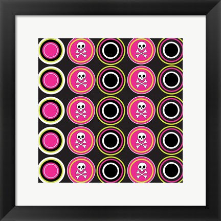 Framed Angst Magenta I Print