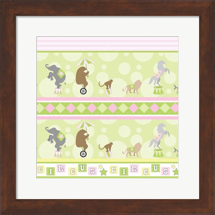 Framed Baby Big Top VIII Pink Print