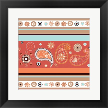 Framed Boho Chic Rust VII Print